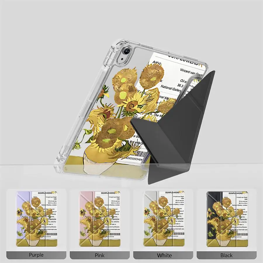 

Tablet Case For iPad Air 4 5 M3 M2 1 2 M4 11inch Mini 6 7 Pro 11th 10th 9th 8th 7th 12.9inch Pro 2025 Y-Fold Holder Cover