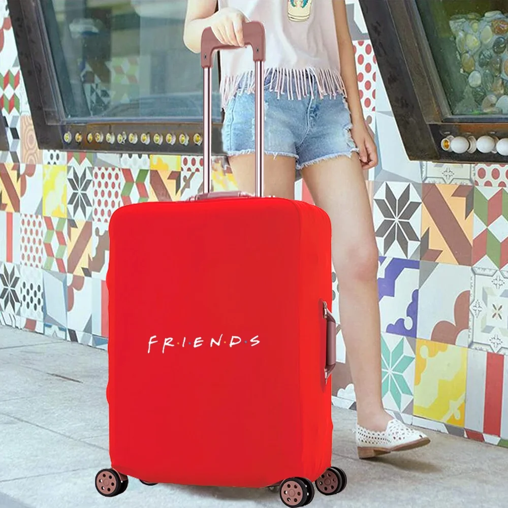 Luggage Case Dust-proof Thicken Travel Accessory Cover Friends Print Trolley Protective Cases Apply To18-28 Inch Suitcase Covers