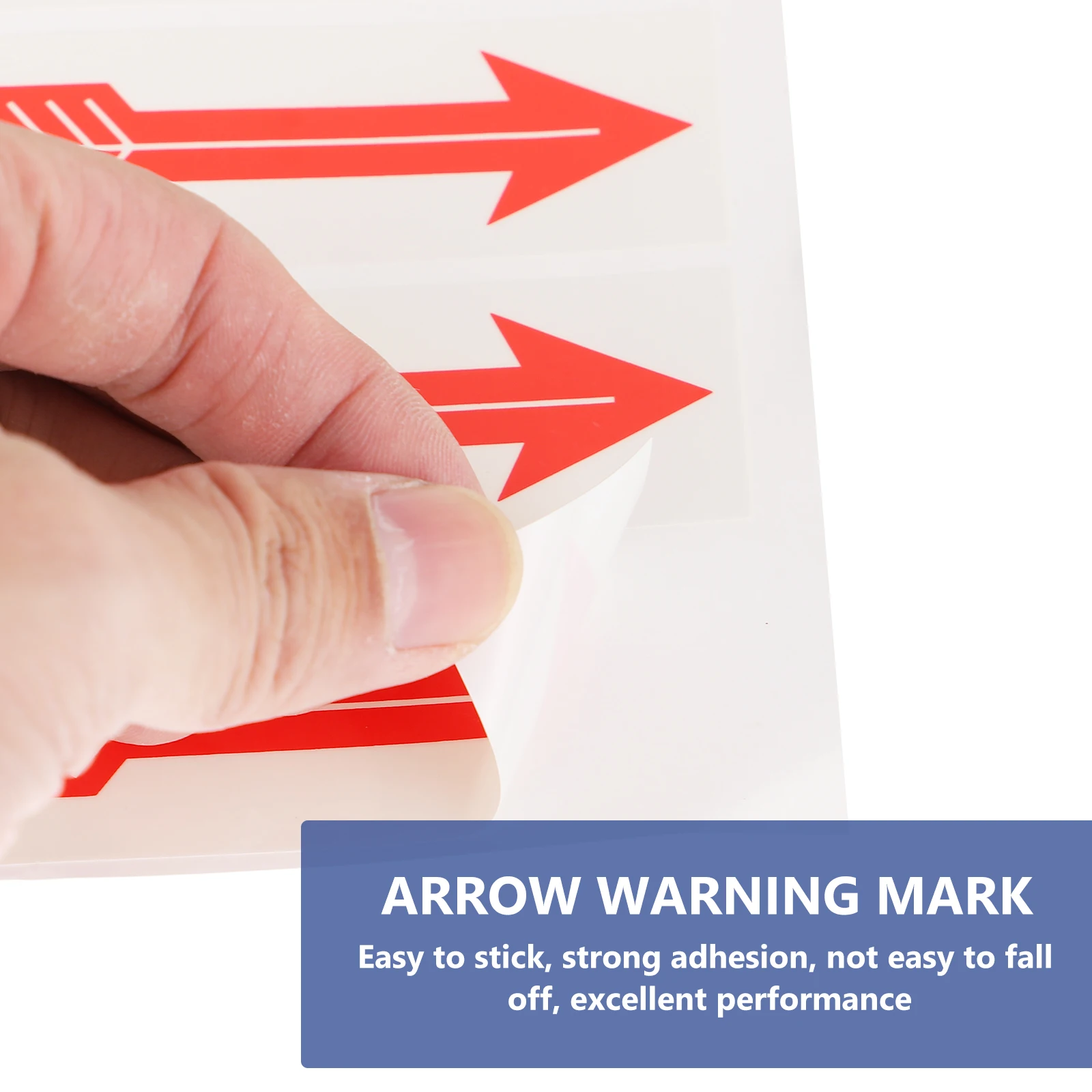 

10 Pcs Warning Sticker PP Material Indicating Arrow Pipeline Warning Sticker Direction Decals Pipeline Traffic Safety Signs