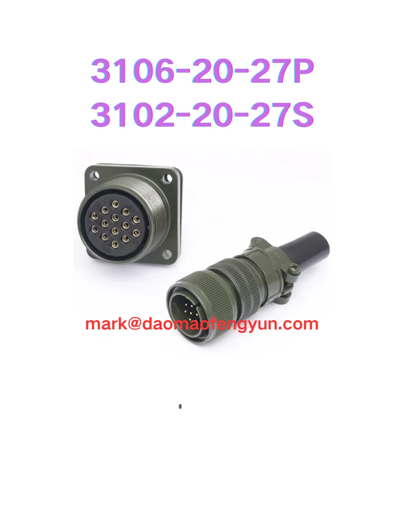 

3106-20-27P 3102-20-27S Новая водонепроницаемая авиационная розетка, 14-жильный 3106-20-27P 3102-20-27S