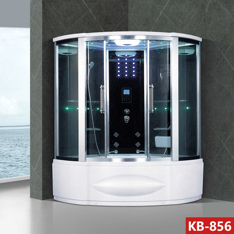 STLFMY HOME Deluxe Single Person Double Person Widened Solitary with Surfing Massage Bath, Sweat Steaming Sauna Spa Room
