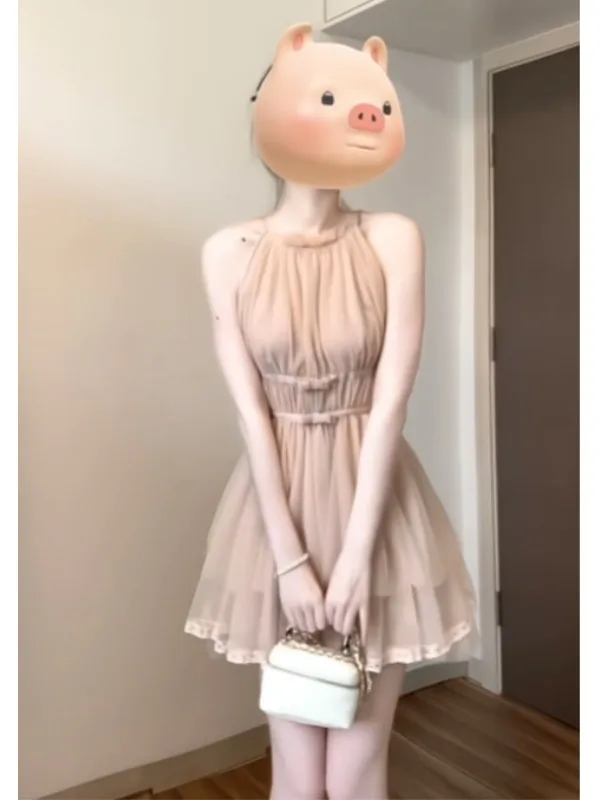 

Сексуальное платье с узлом Ne ort Dr Женское платье Pure Desire Summer Faion с завязкой на талии Dr Midaxi Svel Dr