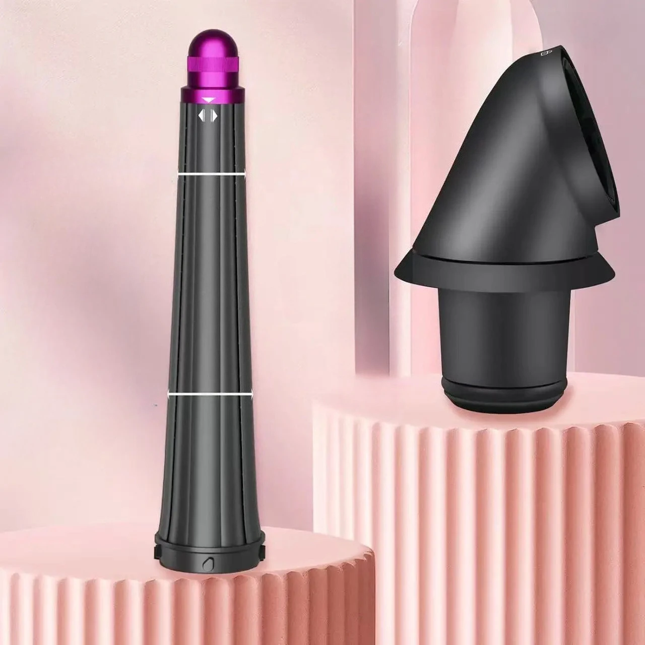 

Новинка 2026: Набор из 2 насадок для фена (длинные насадки-щетки и адаптер) для фенов Supersonic - A70Z