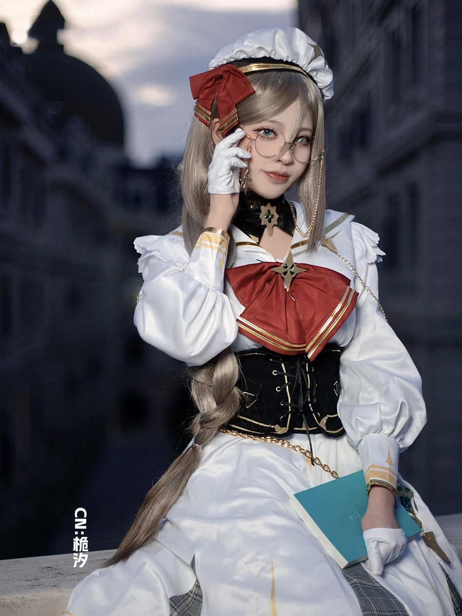 ILUNA Vtuber Aia Amare-Disfraz de Cosplay para mujer, bonito vestido de fiesta con sombrero, uniformes de Carnaval de Halloween, hecho a medida