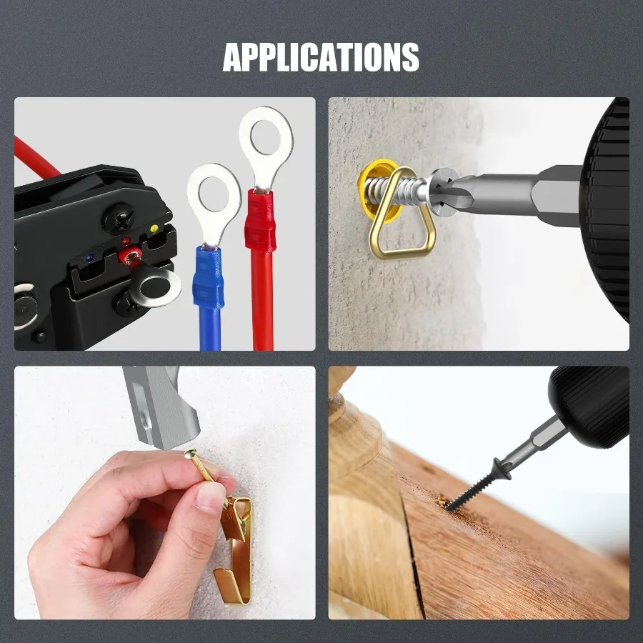 Набор ручных инструментов DIY Набор аксессуаров Инструменты с отверткой, гаечный ключ, молоток, лента, плоскогубцы, круглые клеммы холодного прессования, шестигранная головка Ca