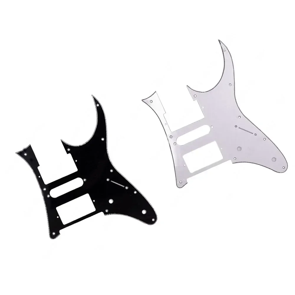 Premium Electric Guitar Pickguard HSH Humbucker Replacement Scratch Plate White/Black Ibanez RG250 Style 10 Holes