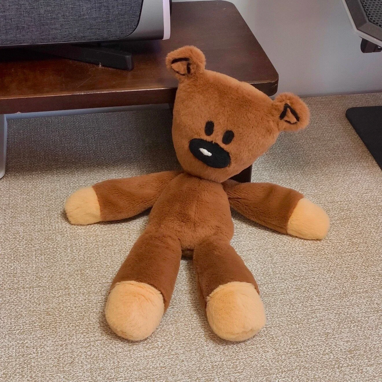 Adorable Mr. Bean Bear Plushie Soft Fluffy Brown Bear Doll Stuffed Bear Plush Toy Cuddly Pillow Sofa Bed Home Decor - view 5