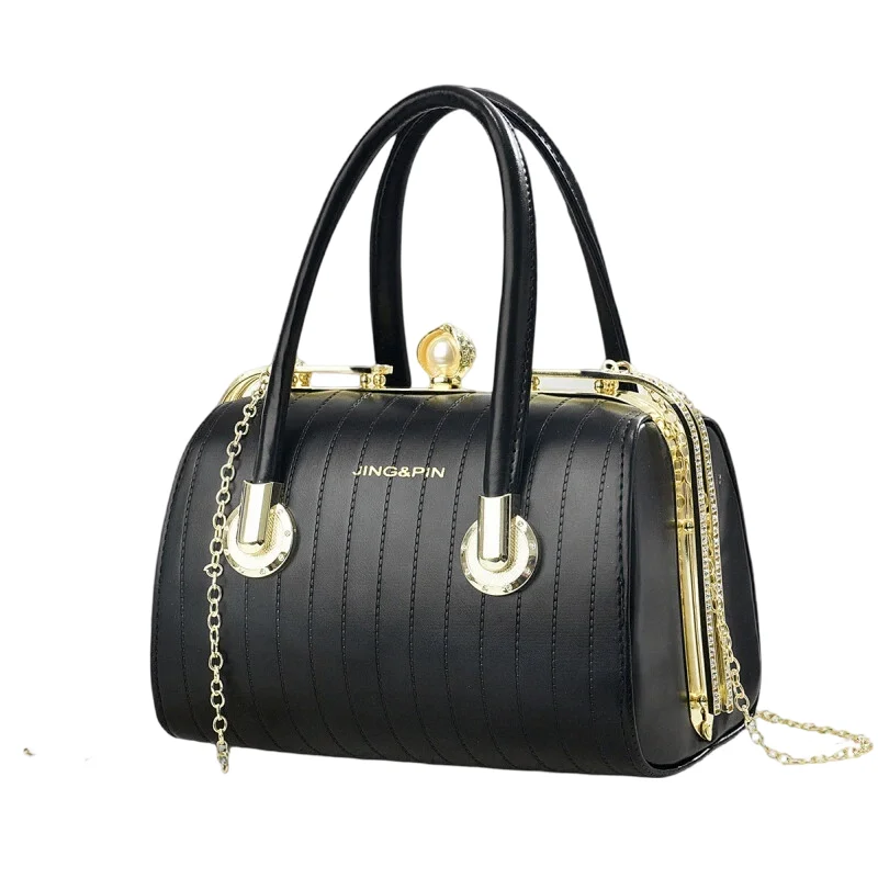 

Pu Leather Women's Handbag Fashion Girls Retro Crossbody Shoulder Bag High-quality Exquisite Women's Boston Pillow Bags