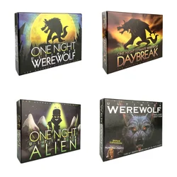 One Night Ultimate Werewolf Cards Collection Board Game Alien Super Villains Edition Deck For Party Playing