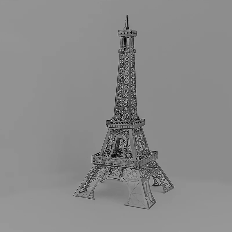 Kits de modelos de rompecabezas de Metal 3D De La Torre Eiffel, rompecabezas de corte láser DIY, juguete para niños