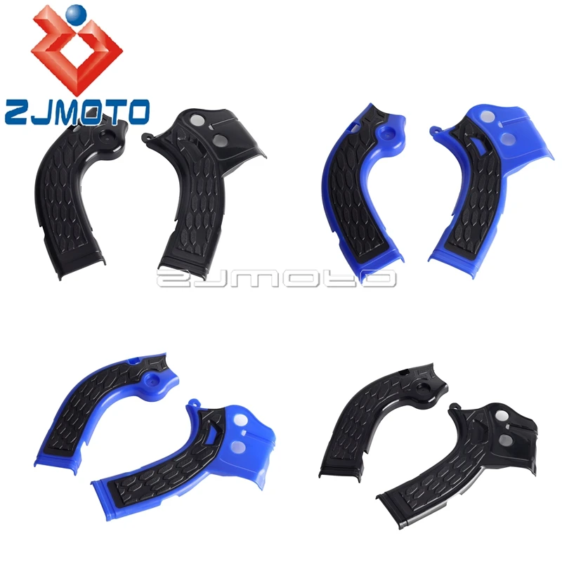 Black Blue Motocross Frame Guard Enduro Dual Sport X-grip Frame Cover For Yamaha WR YZ 250F 450F WR250F WR450F YZ250FX 2014-2016