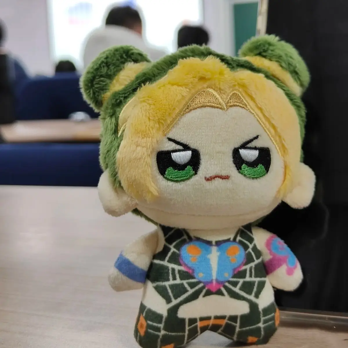 Peluche Anime JOJO Jolyne Cujoh en coton Nunu, 10cm, cadeau Surprise parfait pour les enfants amis ou pendentif sac à dos