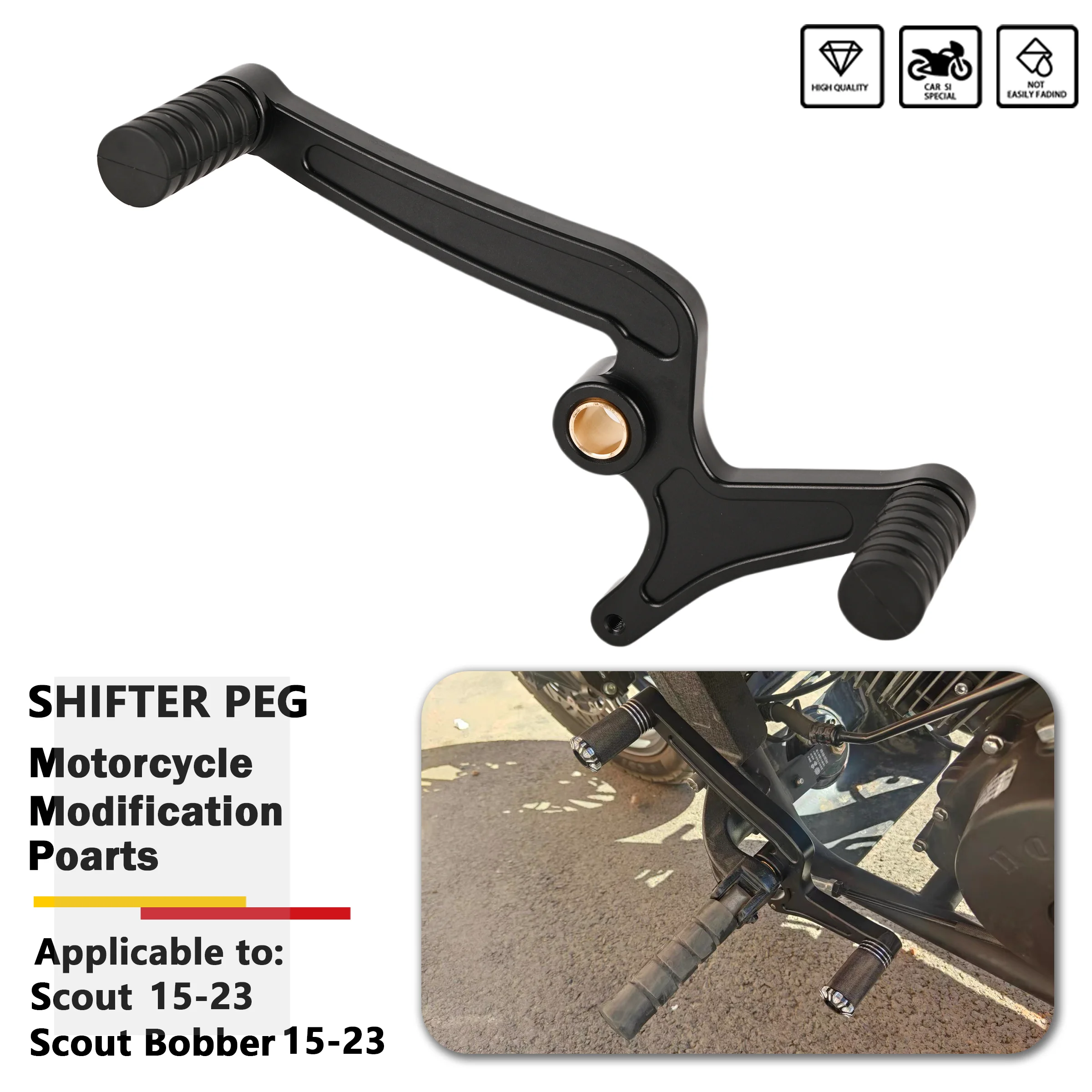 

Motorcycle Foot Controls Kit Heel/Toe Shift Lever Shifter Peg Rear Gear-Shift Pedal Fit For Indian Scout Bobber Sixty 2015-2023