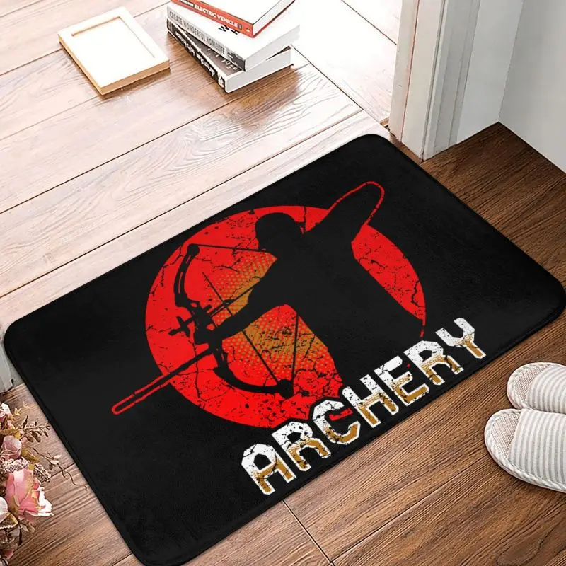 Custom Archery Archer Doormat Anti-Slip Entrance Bathroom Kitchen Floor Door Mat Hunting Sport Living Room Carpet Rug