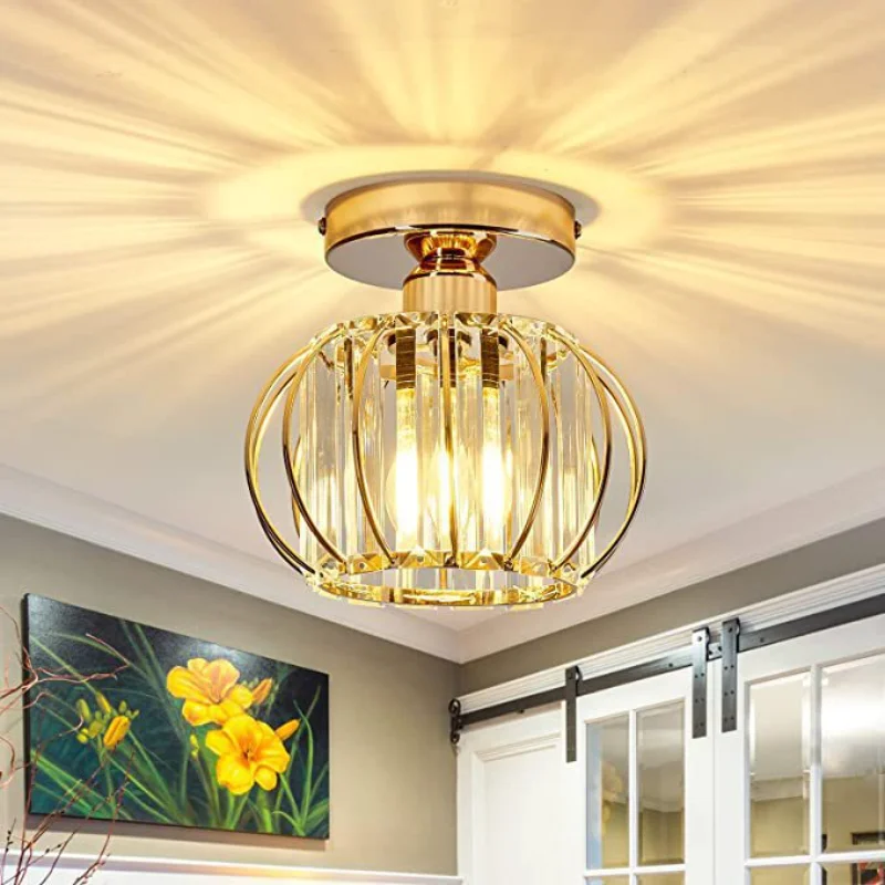 

Modern Crystal Ceiling Lights for Living Room Corridor Balcony Crystal Ceiling Lamp Home Decoration