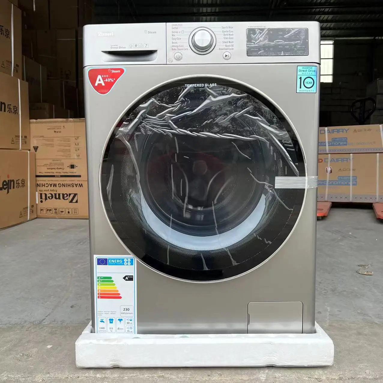 10kg Fully Automatic Washing Machine function Single Tube Front-loaded Portable Large10kg Wash Cloth washing machine