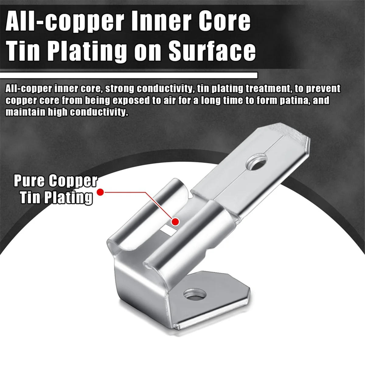 URAZL 25 Pcs Double Piggyback Spade Connectors,Female Male Quick Disconnect Piggyback Spade Crimp Terminals Assortment Kit