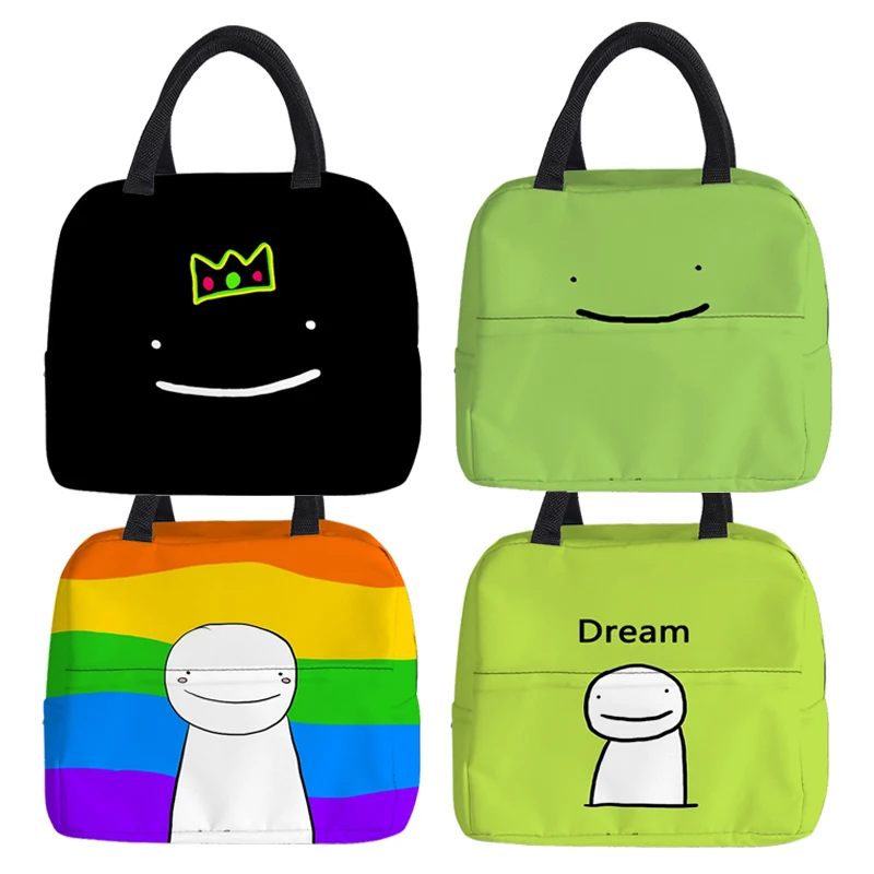 Dream Merch Lunch Bag for Women Kids Men Dream SMP Dreamwastaken Waterproof Cooler Lunch Box Tote Insulation Package Portable