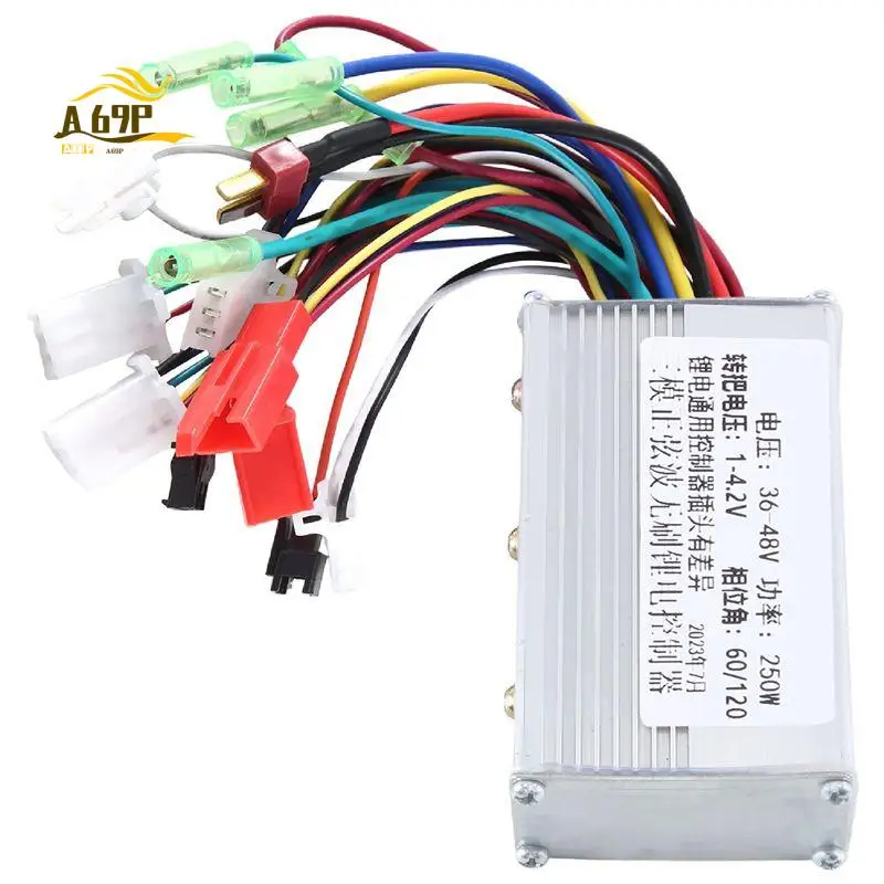 A69P-Electric Bicycle Controller E-Bike Accessories 36V/48V 250W Electric Bike Motor Brushless Sinewave Controller Parts
