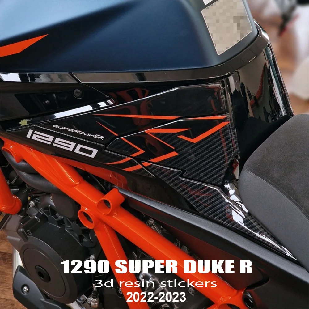 1290 Super Duke R 3D Epoxy Resin Sticker Fuel Tank Side Protection Kit for KTM 1290 R Super Duke Accessories 2022-2023