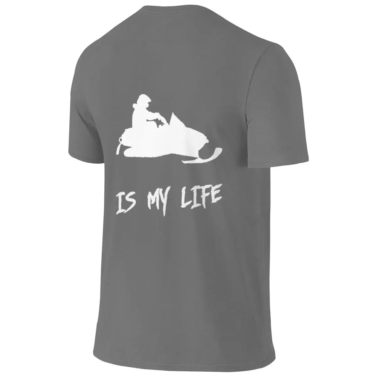 Snow Mobile Is My Life Loose Reversible T-shirt Simple Youthful Feeling Heat Transfer Shirt
