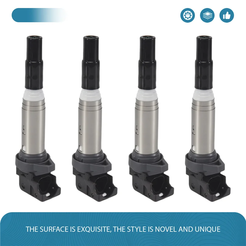 

AS57-4Pcs Ignition Coil 12137575010 For 207 208 308 508 5008 RCZ 1.6 16V 2007 - 2018 5970.91