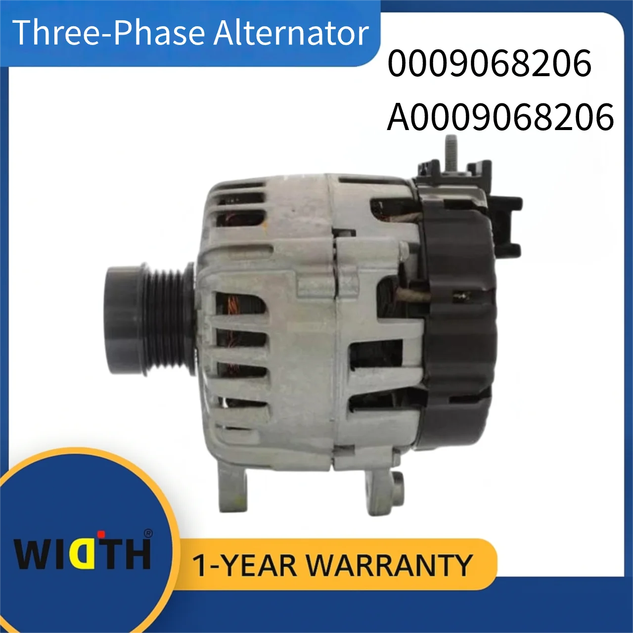

0009068206 A0009068206 Three-Phase Alternator for Mercedes-Benz A260 A220L A35L A35 CLA35 GLB220 GLB250 2018-2023 | New