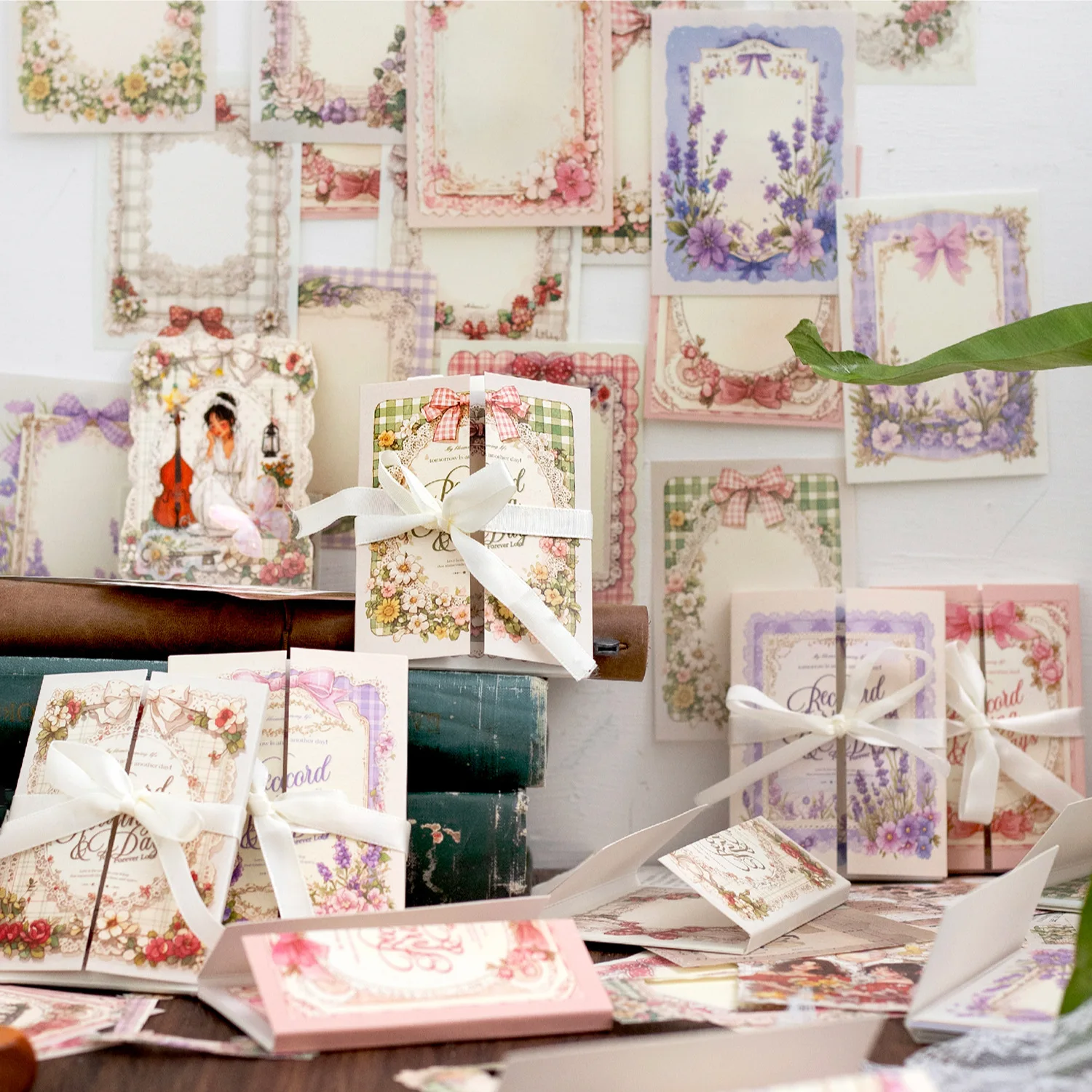 

50pcs/lot Memo Pads Material Paper Recording Spring Journal Scrapbooking paper Card Background Decoration Paper