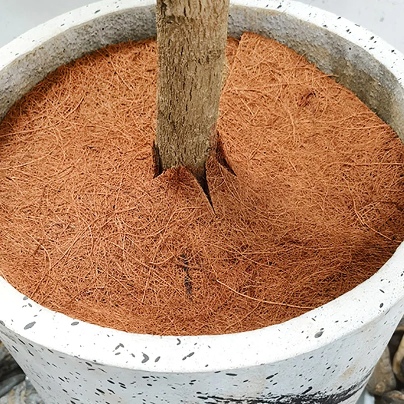 30/40/cm Round Tree Protect Mats Natural Coconut Fiber Mulch Mat Flower Pot Plant Pad Weed Control Warm Cushion Garden Tools