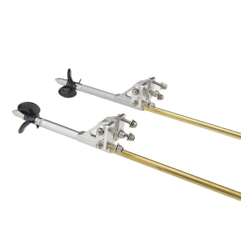 Uniwersalny wałek elastyczny 4mm z przekładnią lewo/prawostronną, nakrętką napędową, plastikową uszczelką, mosiężną rurką i wspornikiem, napęd Stinger do łodzi RC