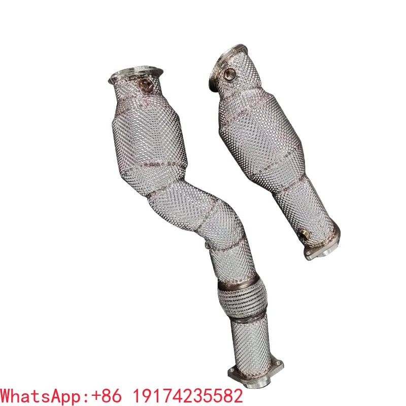 

Exh-aust Downpipes For BMW G80 M3 G82 M4 Pipes System With Heat Shield