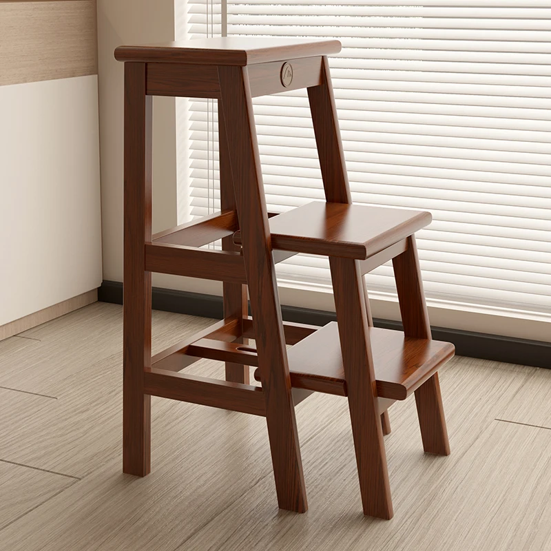 مقعد قابل للطي مقعد مرتفع كرسي ثنائي الغرض سلم