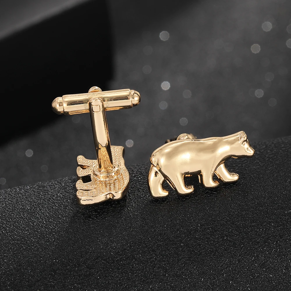 Animal Collection Drache Elefant Kuh Dinosaurier Eisbär Koala Manschettenknöpfe für Männer Hemd Anzug Schmuck Zubehör – Detail 3