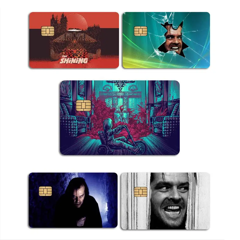 Autocollant de protection pour carte de crédit/débit, motif film The Shining Anime, avec puce petite et grande