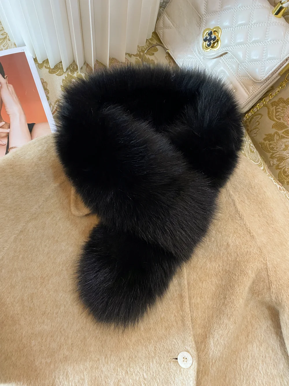 double-sided-fur-scarf-women's-winter-warm-rectangular-genuine-hair-ne-warmer-bla-korean-sle-faion-accories