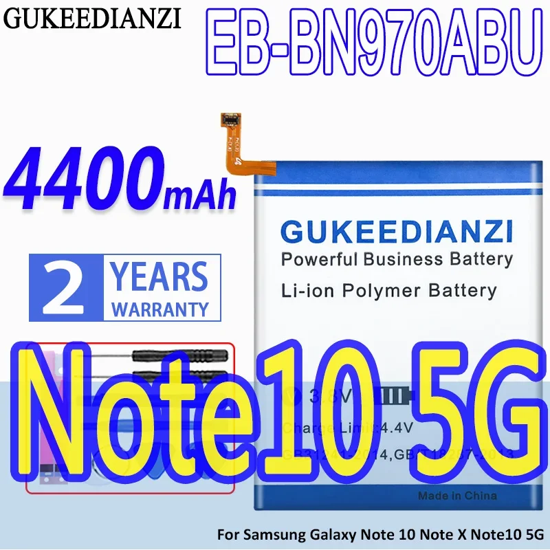 GUKEEDIANZI Battery EB-BN970ABU 4400mAh For Samsung Galaxy Note 10 5G X Replacement Batteries deep cycle 24v 300ah solar lifepo4 ups blue tooth pv battery lithium ion batteries