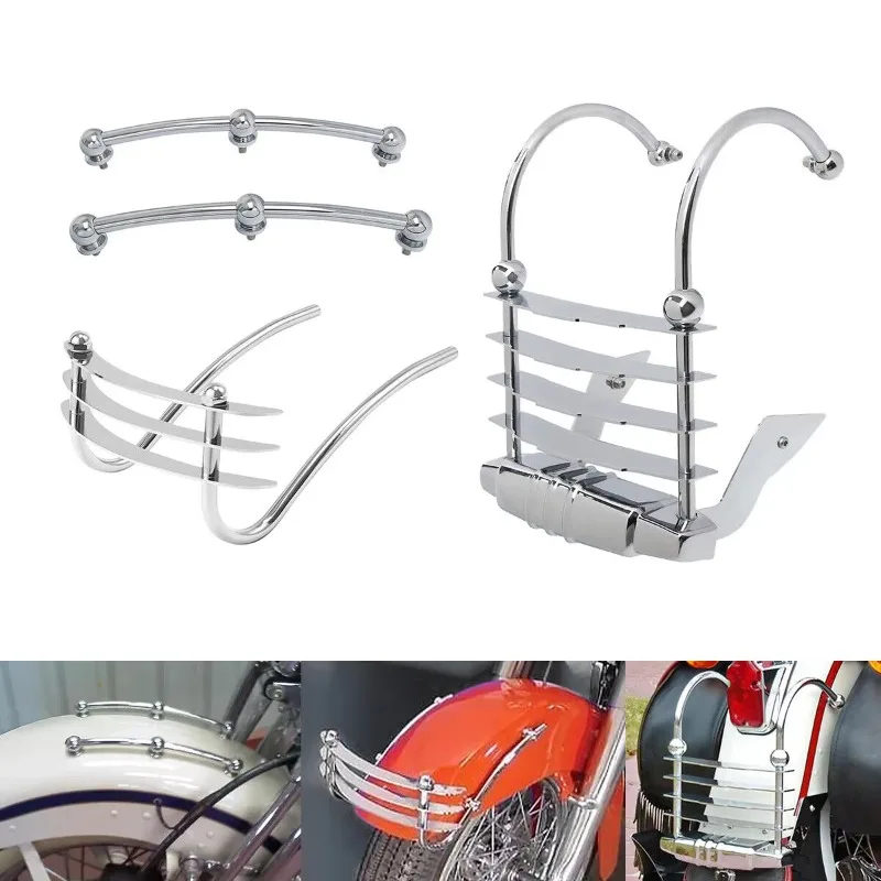 

XF2906C361-E+362-E+363-E Front + Rear Fender Bumper Grill Fit for Harley Heritage Springer 1997-2003