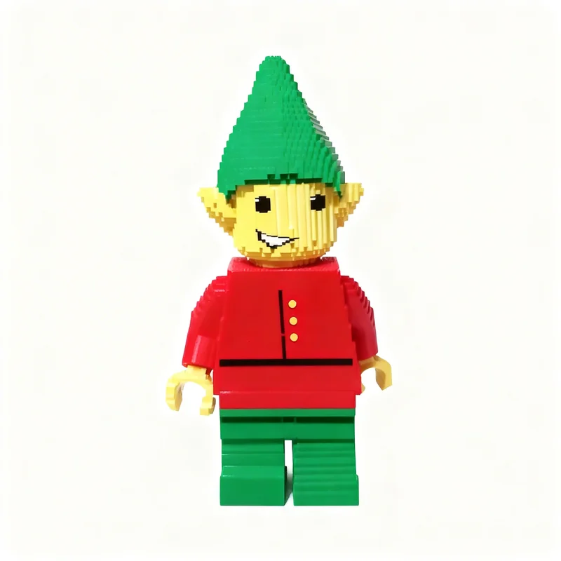 9745pcs MOC Seasonal Christmas Elf Minifigure Sculpture Model Building Blocks Christmas Gift Toys Creative Idea Assemble Brick