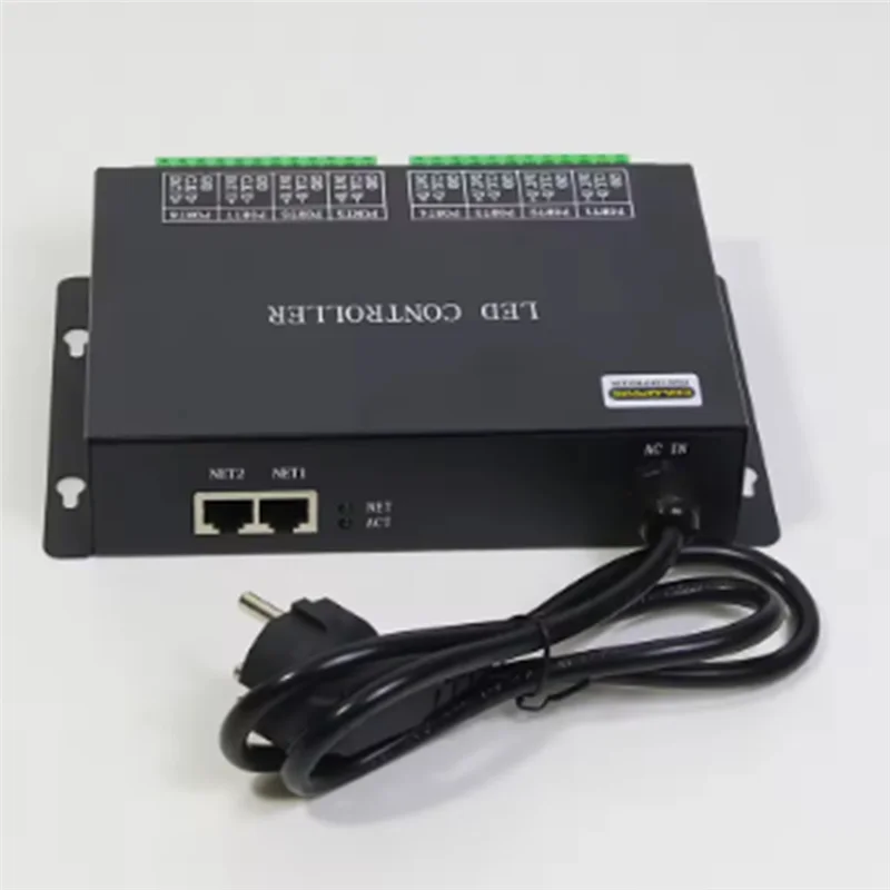 

H801RC Artnet LED Pixel Controller,To SPI 5440 Pixels Controller 8192 Pixels 8 Ports Salve Work With Computer Network