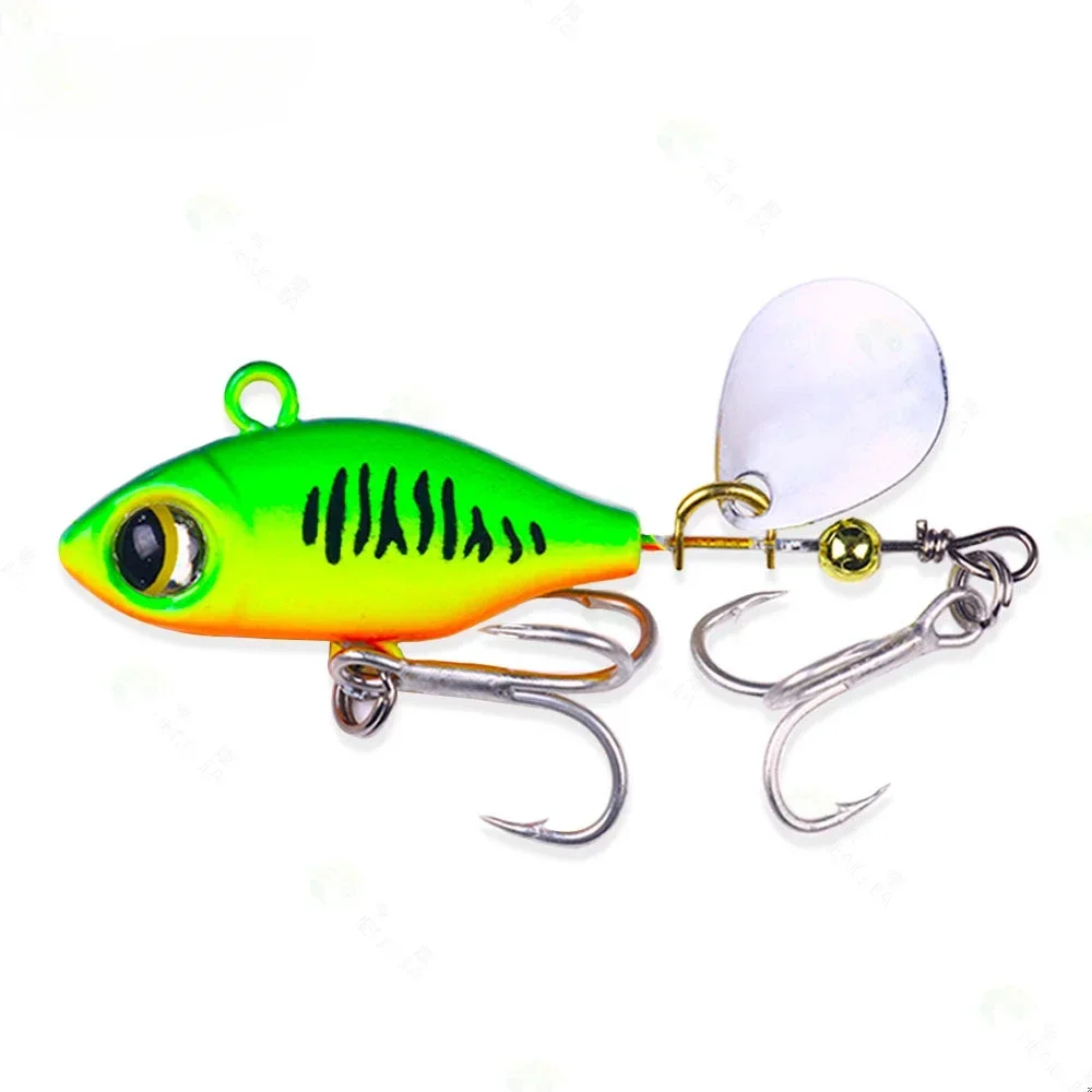 Spinner Aas Metalen Vib Lepel Vissen Lokt Vibratie Chatterbait Roterende Staart Zinkende Jig Aas Voor Bas Forel Wobblers Swimbait