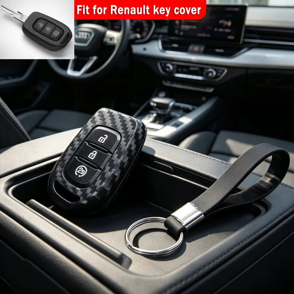 Car Key Fob Case Cover For Renault Clio Duster Logan Stepway Talisman Arkana Captur Kadjar Trafic Laguna Master Dacia Sandero
