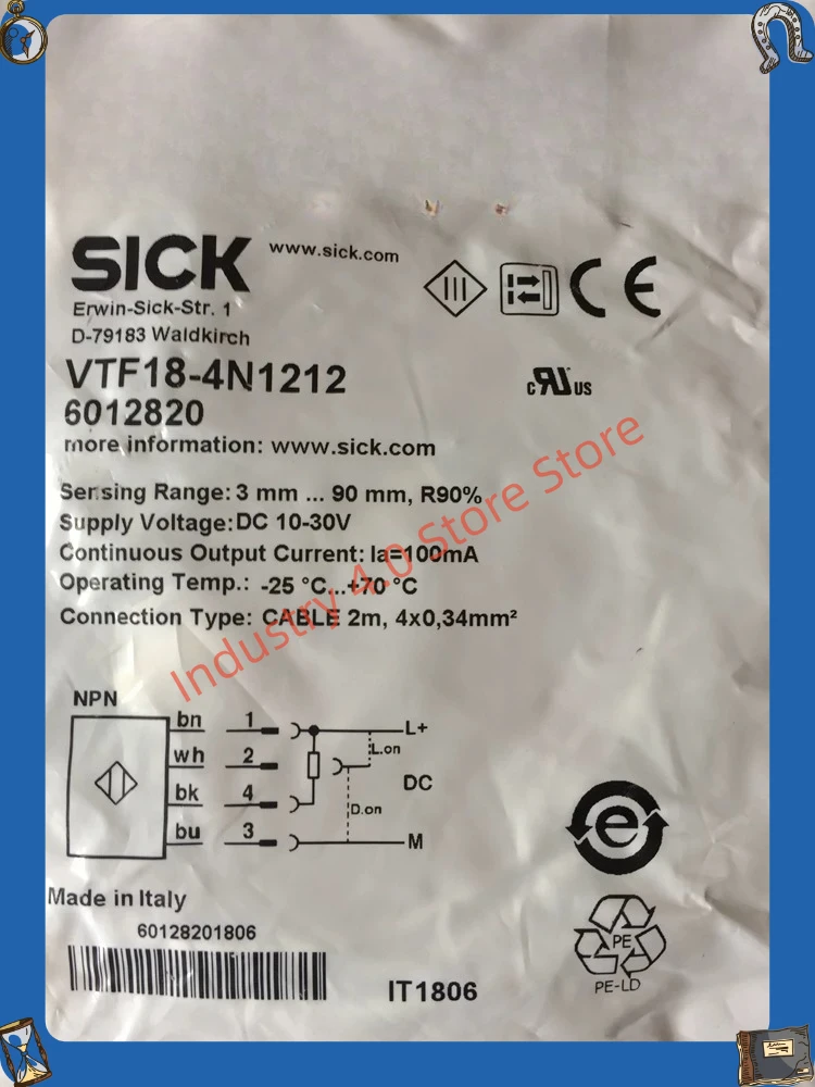 

Brand VTF18-4N1212 4P1212 Photoelectric switch VTE18-4N4212 New