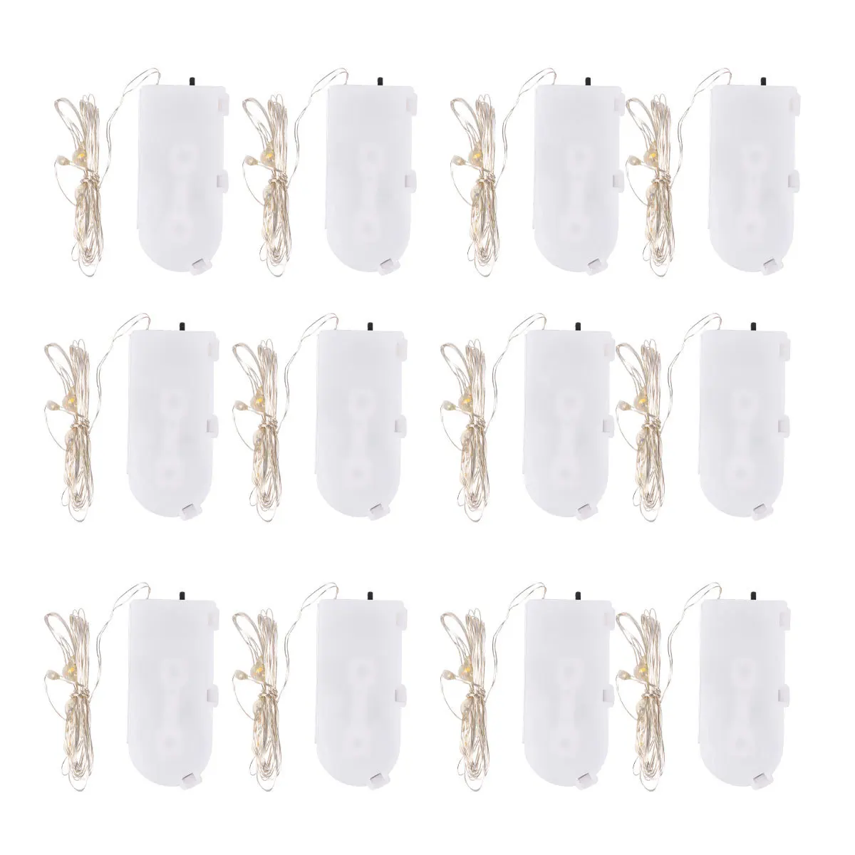 20 Stücke LED String Licht Knopf Box Fee Licht 1 m Kupferdraht Hohe Helligkeit Dekorative Lampe Weihnachten Hochzeit Festival