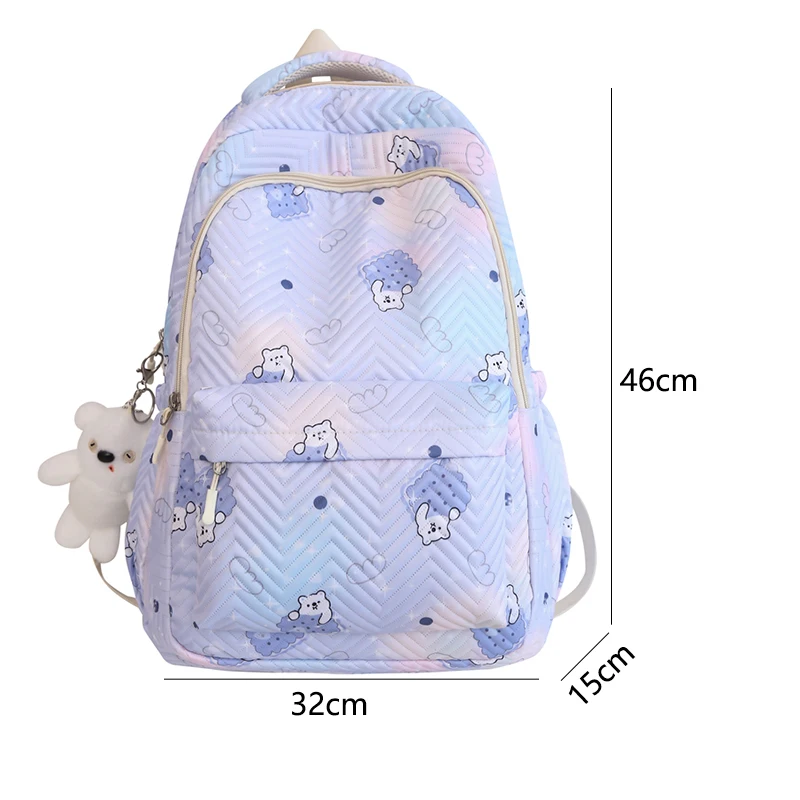 جديد أنثى الموضة قدرة عالية مقاوم للماء حقيبة ظهر للكلية العصرية المرأة محمول الحقائب المدرسية لطيف فتاة السفر حقيبة كتب باردة #5