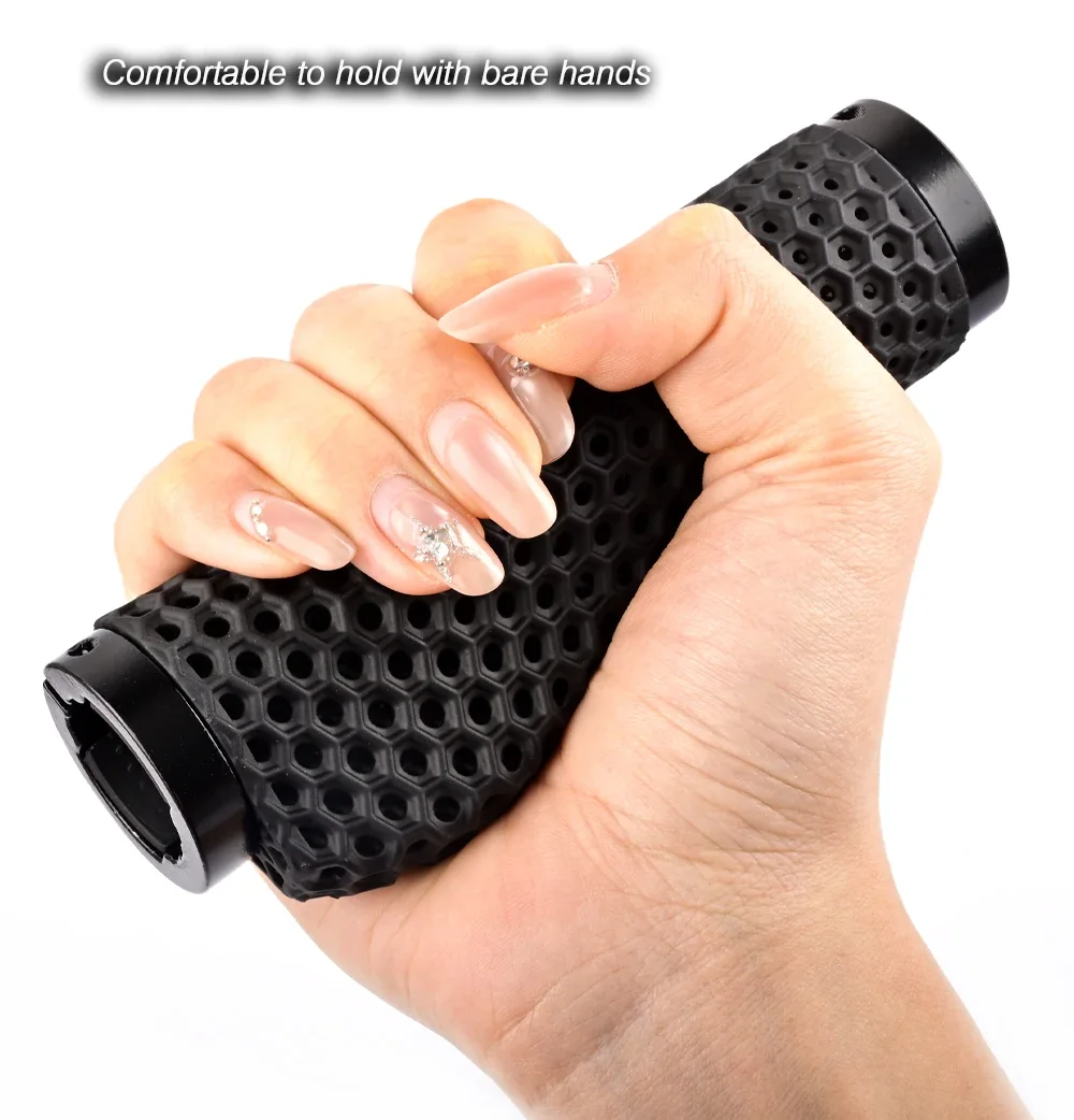 GOLDIX Premium 3D-gepresste Lenkergriffe, rutschfest, stoßdämpfend, MTB-Fahrradlenker-Schutz, Fahrradzubehör – Detail 6