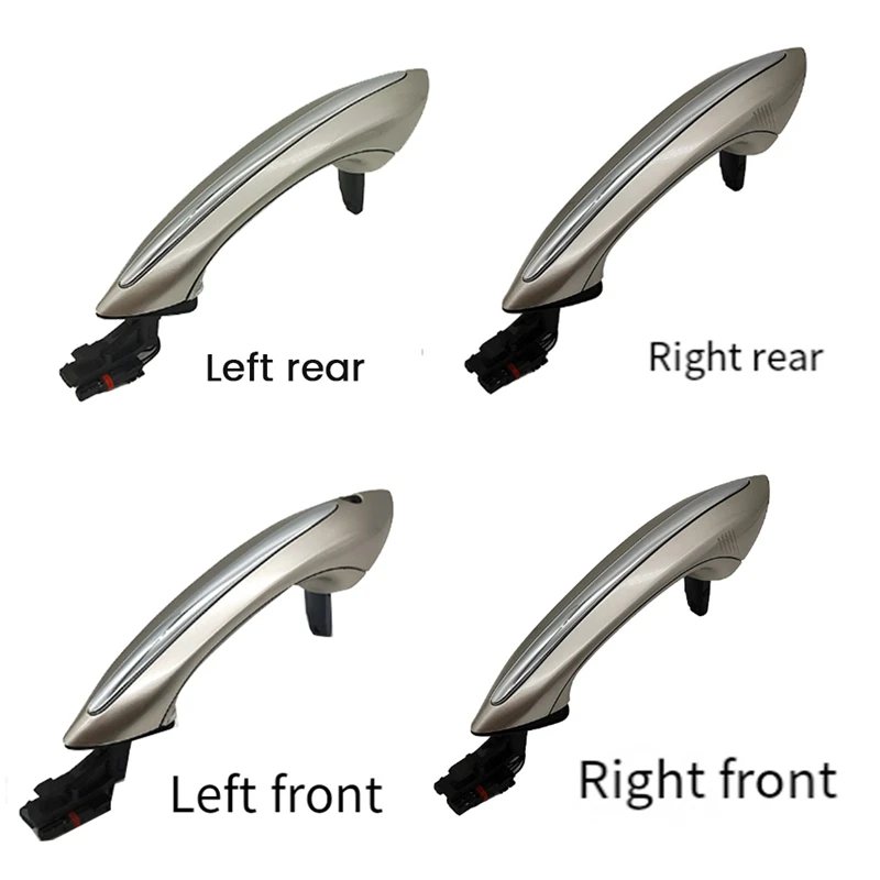 Car Exterior Comfort Access Door Handle For BMW 5 Series F18 GT F07 7 Series F02 Champagne