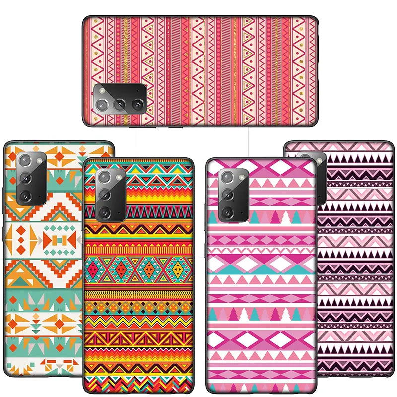 SO22 Aztec Tribal Tribe Colorful Flower Case for Samsung Galaxy A55 A53 A52 A21S A21 A22 A24 A25 A13 A12 A11A05 A05S A31 A35