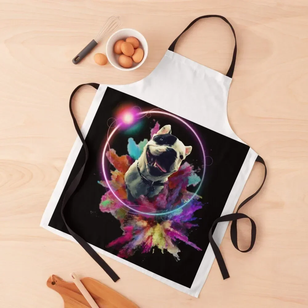 

Woofing Happy Apron kitchen clothes Korean Customizable Woman Apron