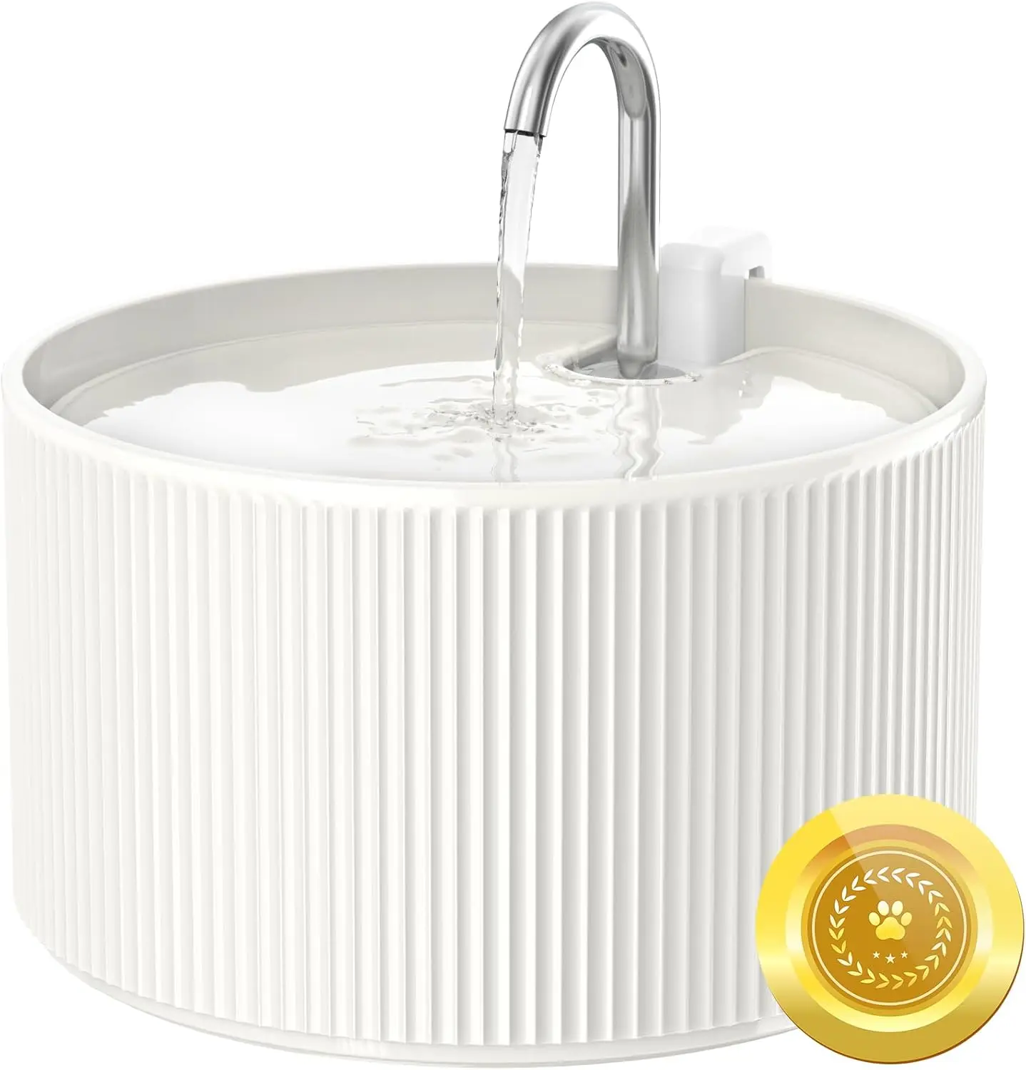 

Ceramic Cat Water Fountain, 2.2L/74oz Automatic Pet Drinking Fountain for Indoor Cats and Small Dogs, Ultra Quiet, BPA-Free