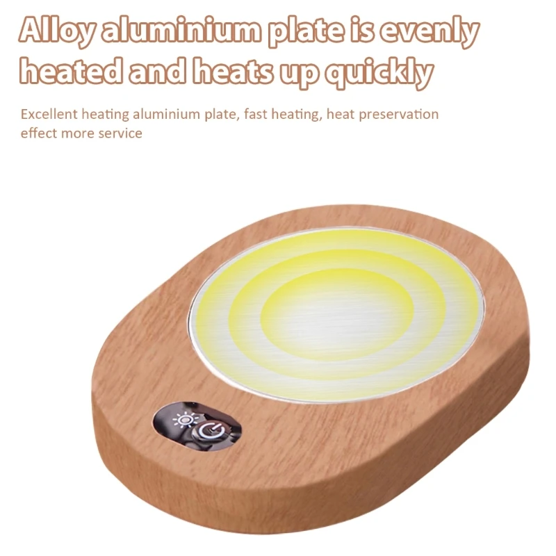 전기 난방 컵 받침, 온도 조절 가능 컵 패드, 전기 컵 워머, 기숙사 플라스틱 질감